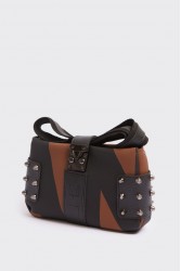ELENA ATHANASIOU City Lady Clutch Logo Brown Καφέ Τσάντα με Λόγκο