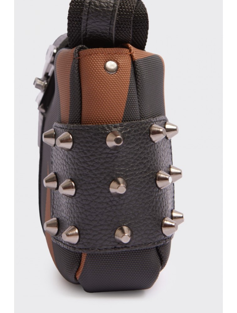 ELENA ATHANASIOU City Lady Clutch Logo Brown Καφέ Τσάντα με Λόγκο