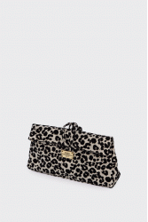 ELENA ATHANASIOU Downtown Lunchbag Animal Print Glam White