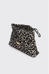 ELENA ATHANASIOU Downtown Lunchbag Animal Print Glam White