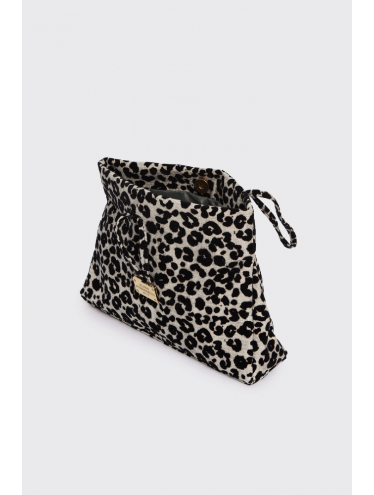 ELENA ATHANASIOU Downtown Lunchbag Animal Print Glam White