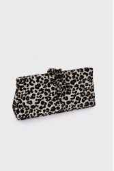 ELENA ATHANASIOU Downtown Lunchbag Animal Print Glam White