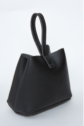 ELENA ATHANASIOU Belt Up Tiny Bag Black Μαύρο τσαντάκι