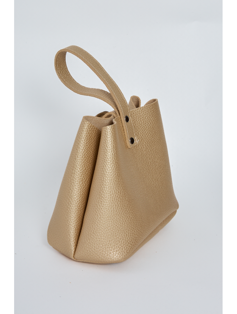 ELENA ATHANASIOU Belt Up Tiny Bag Gold