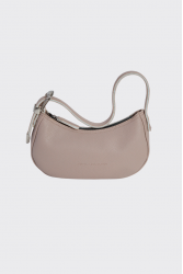 ELENA ATHANASIOU Belt Up Vintage Baguette Elephant Grey Γκρι τσάντα ώμου