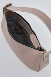 ELENA ATHANASIOU Belt Up Vintage Baguette Elephant Grey Γκρι τσάντα ώμου