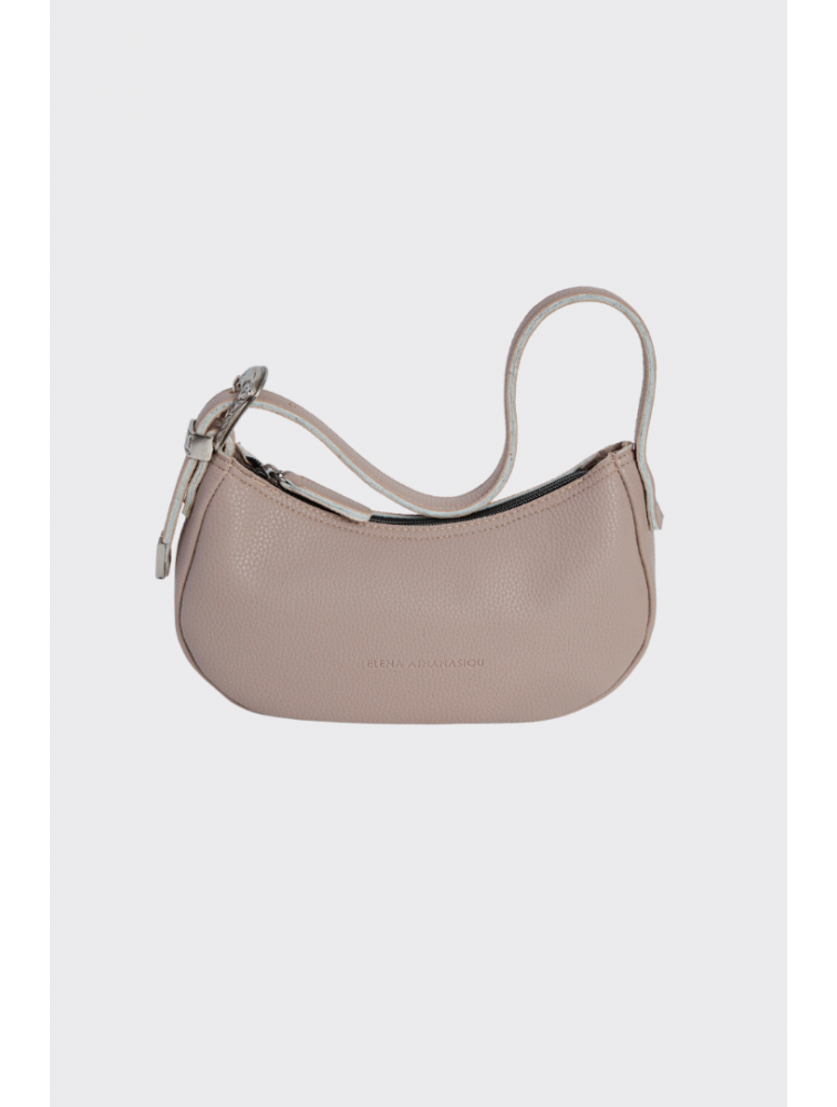 ELENA ATHANASIOU Belt Up Vintage Baguette Elephant Grey Γκρι τσάντα ώμου