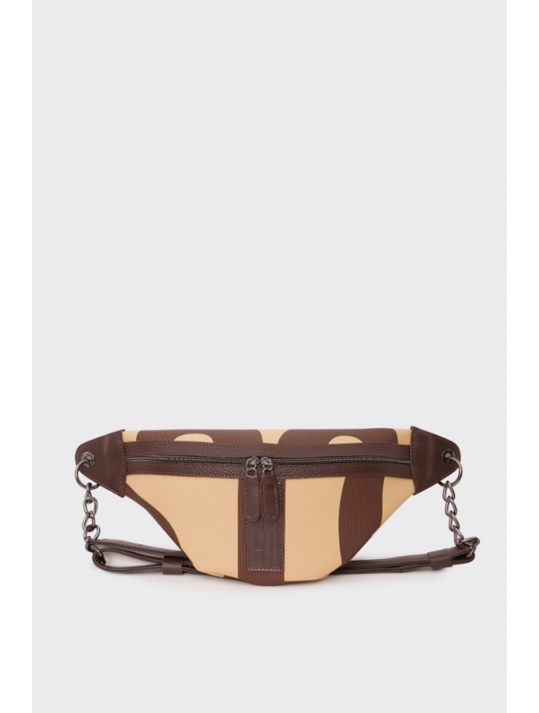 ELENA ATHANASIOU Body Bag EA Logo Τσάντα Χιαστί Vanilla Small