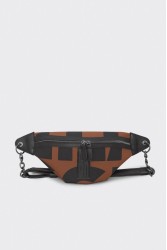 ELENA ATHANASIOU Body Bag EA Logo Τσάντα Χιαστί Καφέ Small