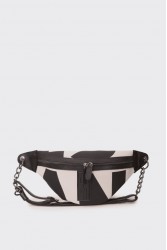 ELENA ATHANASIOU Body Bag EA Logo Τσάντα Χιαστί Μπεζ Small