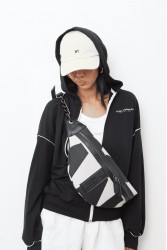 ELENA ATHANASIOU Body Bag EA Logo Τσάντα Χιαστί Μπεζ Small