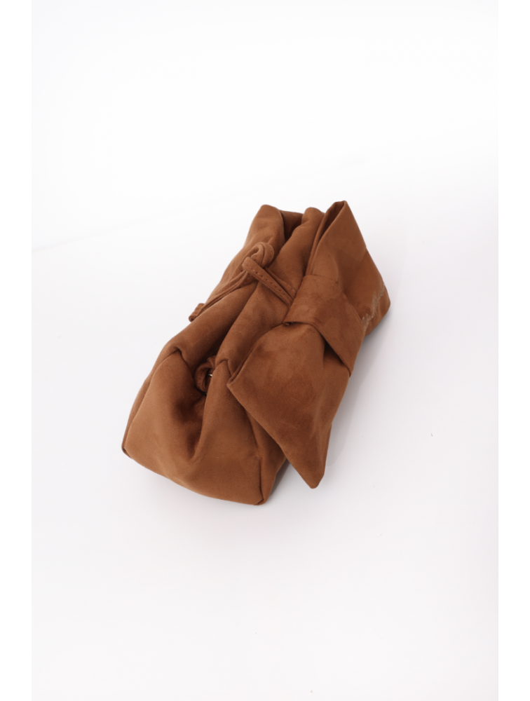 ELENA ATHANASIOU Bon Bon Lunchbag Cognac Καφέ γυναικείο τσαντάκι χειρός