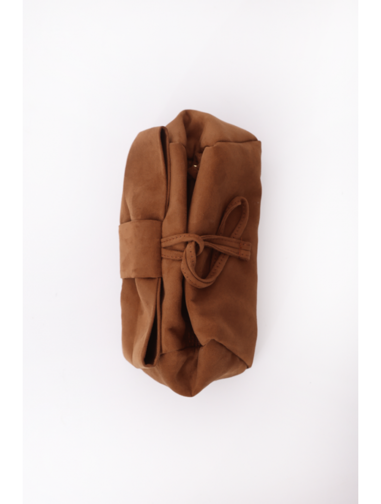 ELENA ATHANASIOU Bon Bon Lunchbag Cognac Καφέ γυναικείο τσαντάκι χειρός