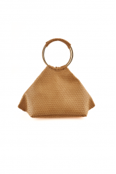 ELENA ATHANASIOU Bracelet Straw Beige Μπεζ Πλεκτό Γυναικείο Τσαντάκι Χειρός