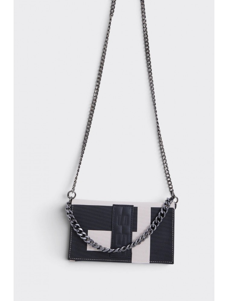 ELENA ATHANASIOU City Girl Clutch EA Logo Beige Μπεζ ΕΑ Λόγκο Τσαντάκι
