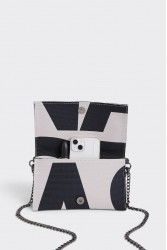 ELENA ATHANASIOU City Girl Clutch EA Logo Beige Μπεζ ΕΑ Λόγκο Τσαντάκι