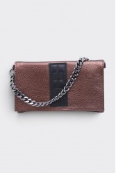 ELENA ATHANASIOU City Girl Clutch Metallic Brown Καφέ Μεταλλιζέ Τσαντάκι