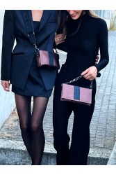 ELENA ATHANASIOU City Girl Clutch Metallic Brown Καφέ Μεταλλιζέ Τσαντάκι