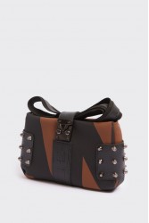 ELENA ATHANASIOU City Lady EA Clutch Logo Brown