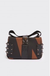 ELENA ATHANASIOU City Lady EA Clutch Logo Brown