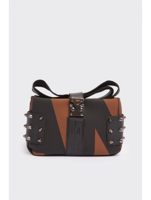 ELENA ATHANASIOU City Lady EA Clutch Logo Brown Καφέ Τσάντα με Λόγκο