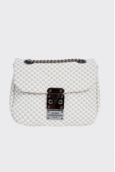 ELENA ATHANASIOU Cube Mini Bag White Λευκό τσαντάκι ώμου