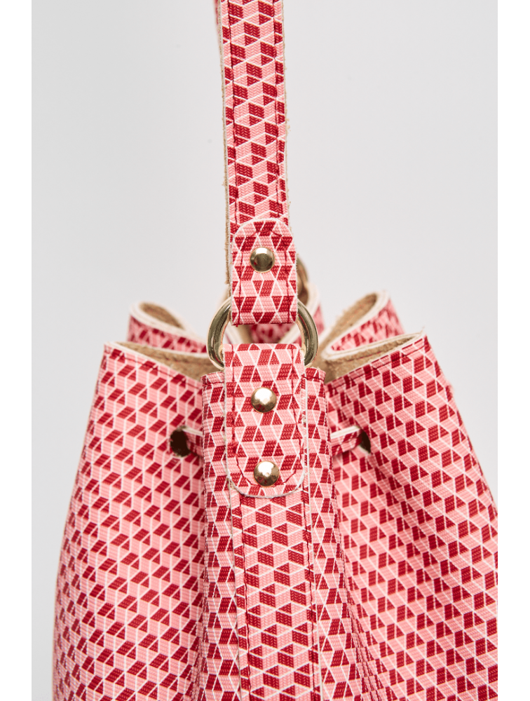 ELENA ATHANASIOU Cube Pouch Bag Pink Ροζ τσάντα ώμου