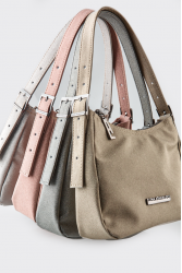 ELENA ATHANASIOU Disco Vintage Baguette Silver Ασημί Γυναικεία Τσάντα Χειρός