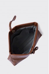 ELENA ATHANASIOU Downtown Lunchbag Croco Cognac