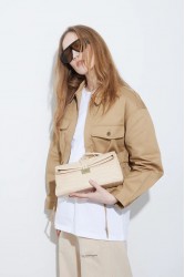 ELENA ATHANASIOU Downtown Lunchbag Croco Creme