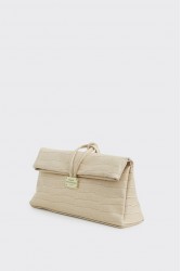 ELENA ATHANASIOU Downtown Lunchbag Croco Creme