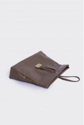ELENA ATHANASIOU Downtown Lunchbag Croco Havana