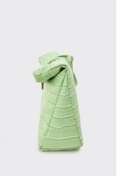 ELENA ATHANASIOU Downtown Lunchbag Croco Mint Κροκό Μέντα Τσαντάκι