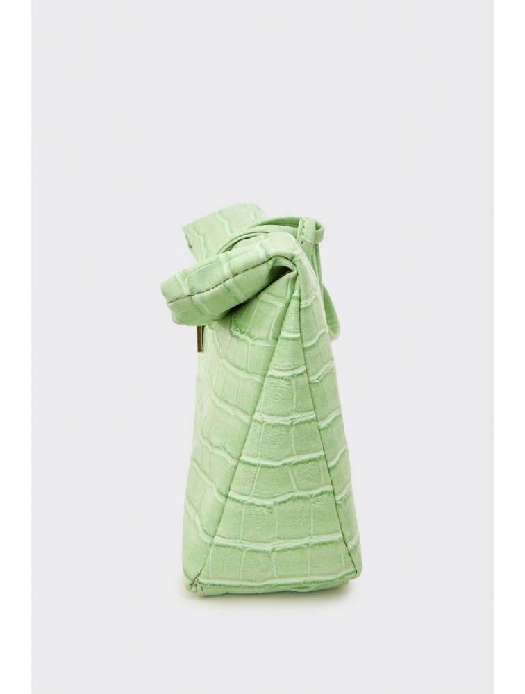 ELENA ATHANASIOU Downtown Lunchbag Croco Mint Κροκό Μέντα Τσαντάκι