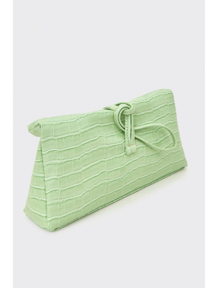 ELENA ATHANASIOU Downtown Lunchbag Croco Mint Κροκό Μέντα Τσαντάκι