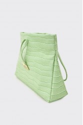 ELENA ATHANASIOU Downtown Lunchbag Croco Mint Κροκό Μέντα Τσαντάκι