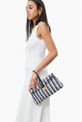 ELENA ATHANASIOU Downtown Lunchbag Υφαντό Γκρι Τσαντάκι