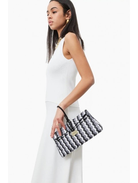 ELENA ATHANASIOU Downtown Lunchbag Υφαντό Γκρι Τσαντάκι