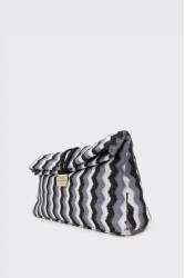 ELENA ATHANASIOU Downtown Lunchbag Υφαντό Γκρι Τσαντάκι