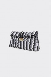 ELENA ATHANASIOU Downtown Lunchbag Υφαντό Γκρι Τσαντάκι