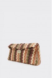 ELENA ATHANASIOU Downtown Lunchbag Υφαντό Καφέ Τσαντάκι