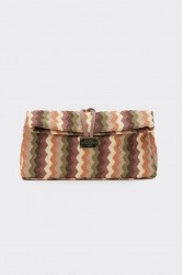 ELENA ATHANASIOU Downtown Lunchbag Υφαντό Καφέ Τσαντάκι