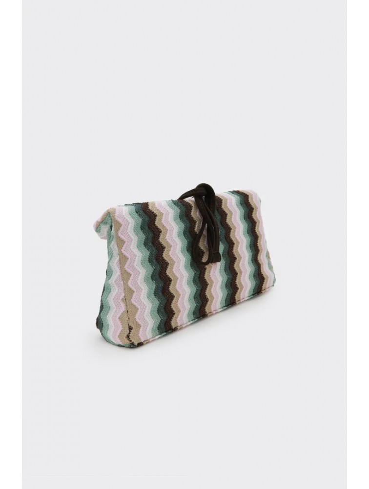 ELENA ATHANASIOU Downtown Lunchbag Υφαντό Πράσινο Τσαντάκι