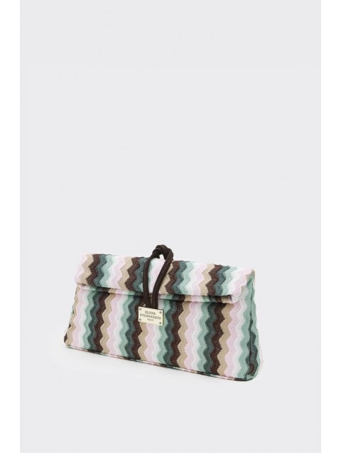 ELENA ATHANASIOU Downtown Lunchbag Υφαντό Πράσινο Τσαντάκι