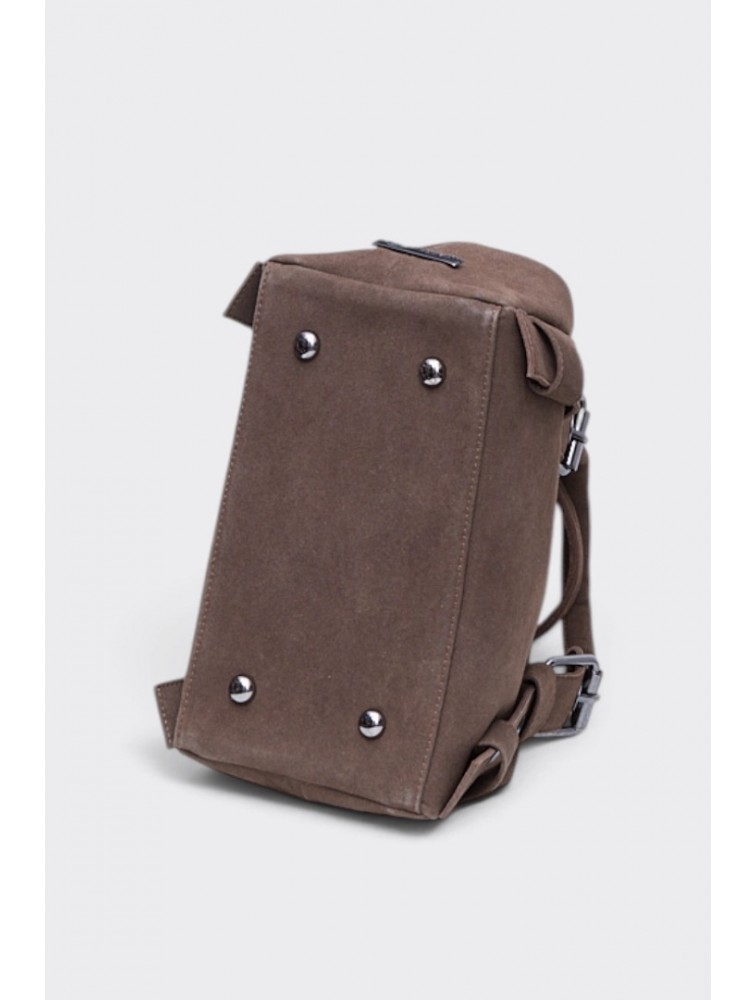 ELENA ATHANASIOU Hug Bag Suede Small Cacao Κακάο Σουέντ Τσάντα