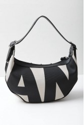 ELENA ATHANASIOU Hype Vegan EA Logo Baguette Bag  Beige