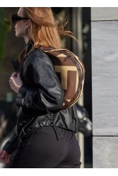 ELENA ATHANASIOU Hype Vegan EA Logo Baguette Bag Vanilla