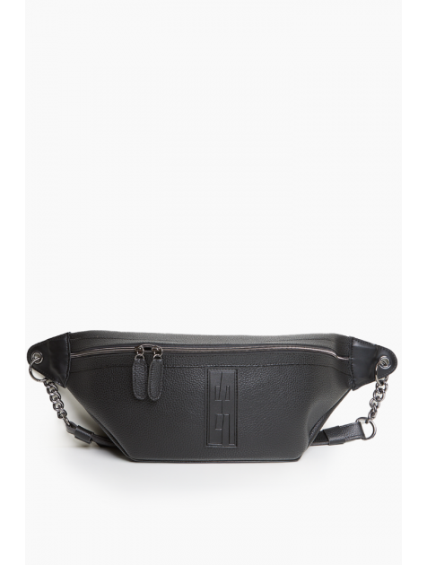 ELENA ATHANASIOU In The Name Body Bag Black Μαύρη τσάντα σώματος 
