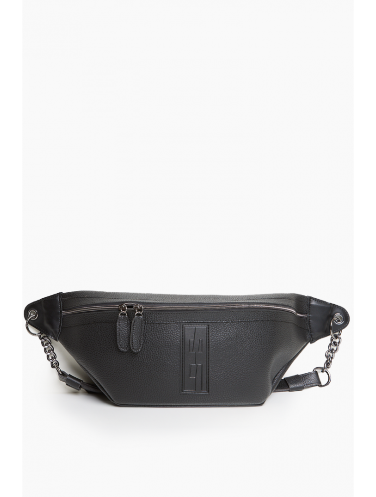 ELENA ATHANASIOU In The Name Body Bag Black Μαύρη τσάντα σώματος