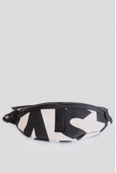 ELENA ATHANASIOU In The Name Body Bag EA Logo Ασπρόμαυρη τσάντα σώματος